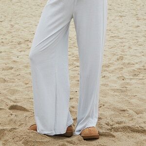 John Galt/Brandy Melville Blue and White Striped Sweatpants